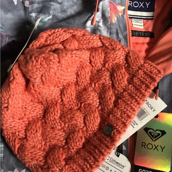 ROXY Essence 2L GORE-TEX Snow Jacket - Hawaiian Tropic Paradise Pink -XS - NWT - Picture 9 of 11